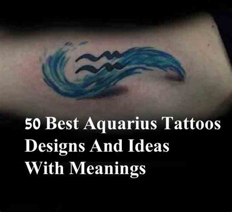 Aquarius Tattoos: 50+ Designs with Meanings, Ideas